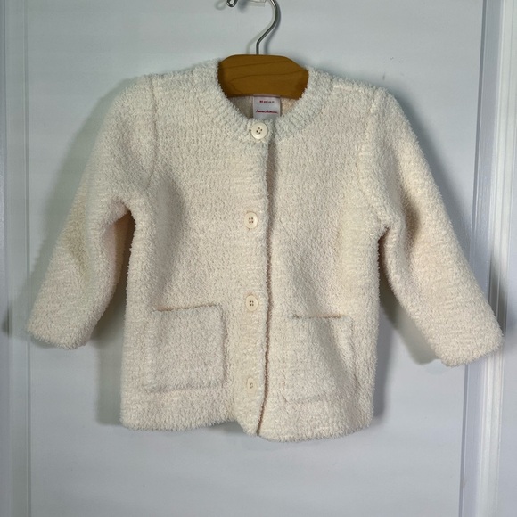 Hanna Andersson Marshmallow Cardigan in Ecru size 2T - Picture 2 of 4